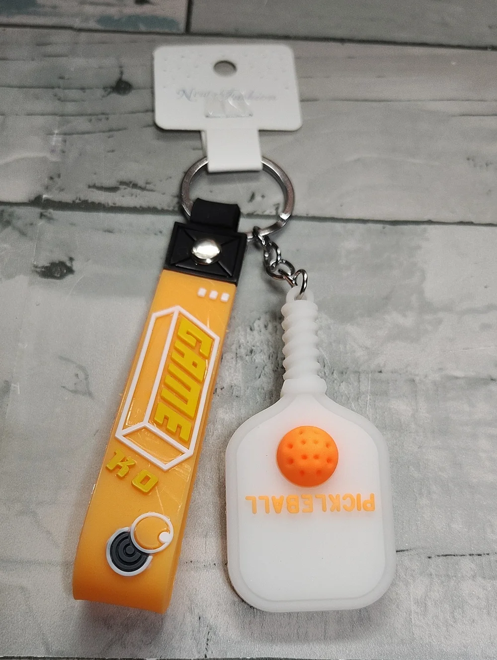 Pickleball Paddle Keychain - Multiple Colors  Paddle & Ball Keyring